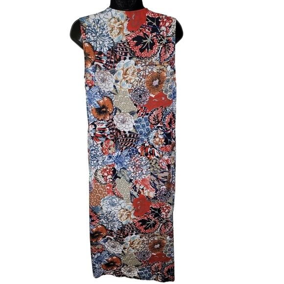 Soft Surroundings bohemian floral chiffon handkerchief dress size Small - Picture 2 of 7